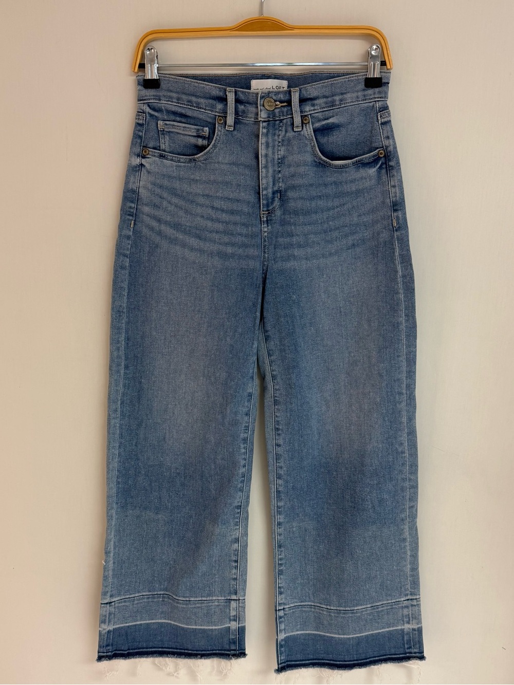 LOFT Cropped Wide-Leg Jeans NWT